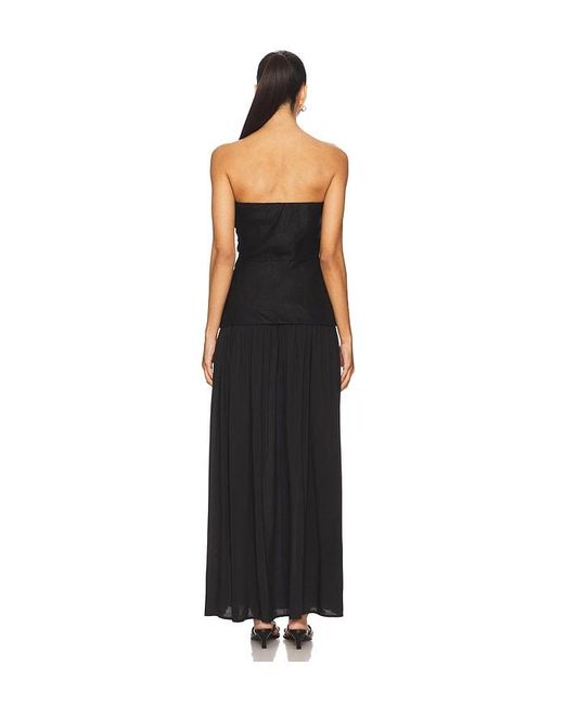 Faithfull The Brand Black Hedy Maxi Dress