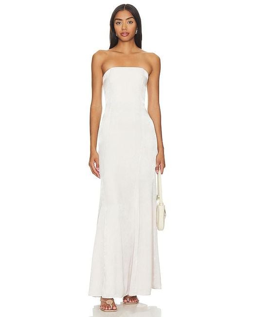Lovers + Friends White Micah Gown