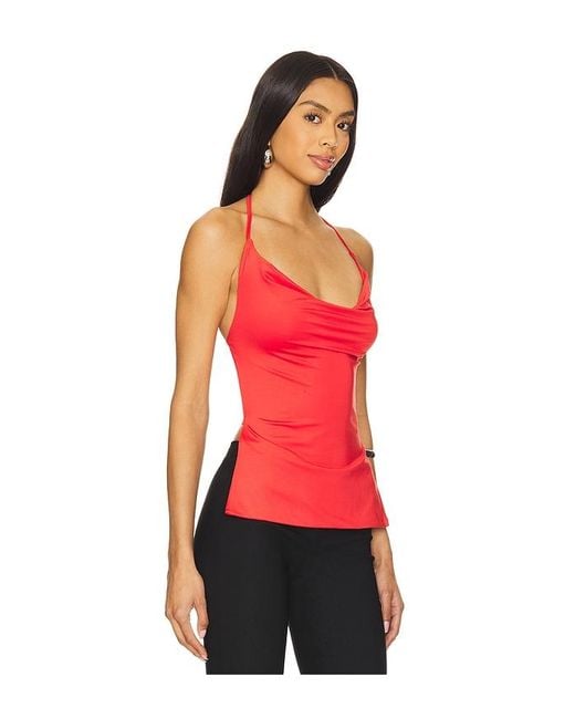 superdown Red Clover Halter Top