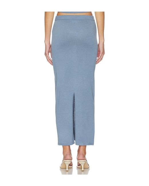 Lovers + Friends Blue Genie Pull On Maxi Skirt