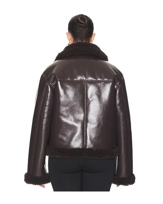 L'academie Black 'Academie Nalani Reversible Faux Leather Jacket