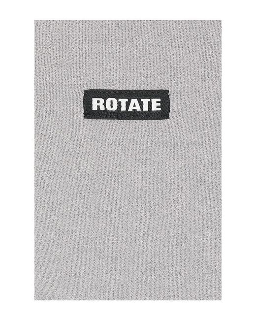 ROTATE BIRGER CHRISTENSEN Gray Slinky Knit Polo