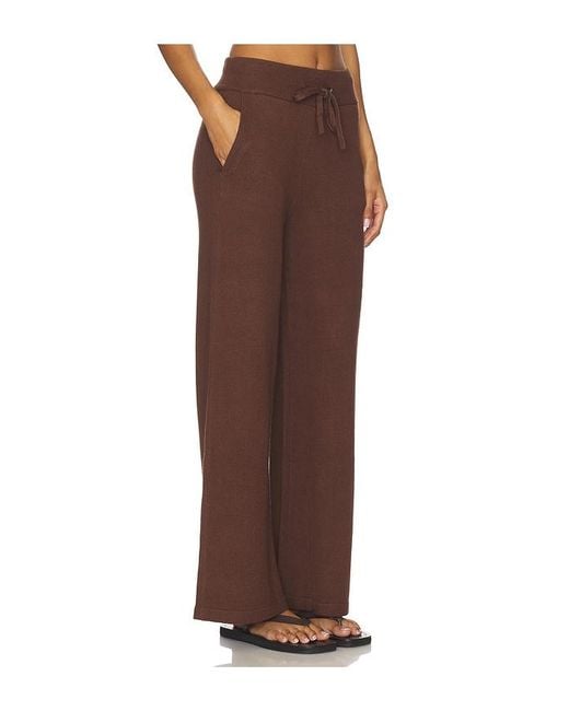 Eberjey Brown Recycled Sweater Pant