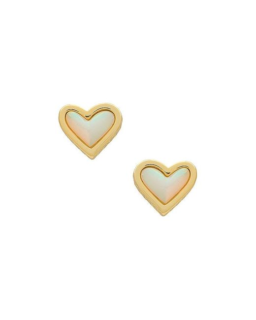 Kendra Scott Metallic Framed Ari Heart Earrings
