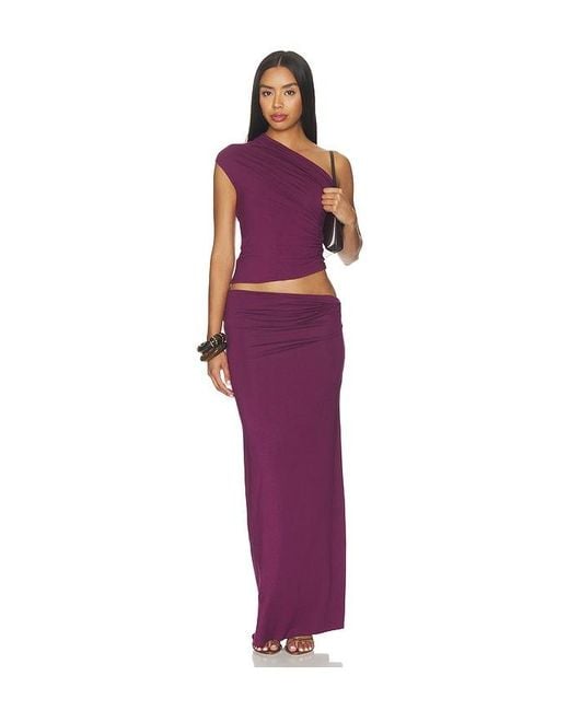 Nia Purple Bartolo Top