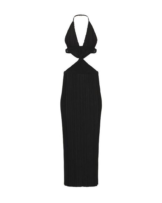 HAELO Blue Caged Twist Dress