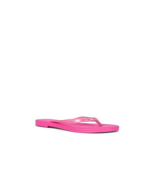 TKEES Pink Aqua Flip Flops