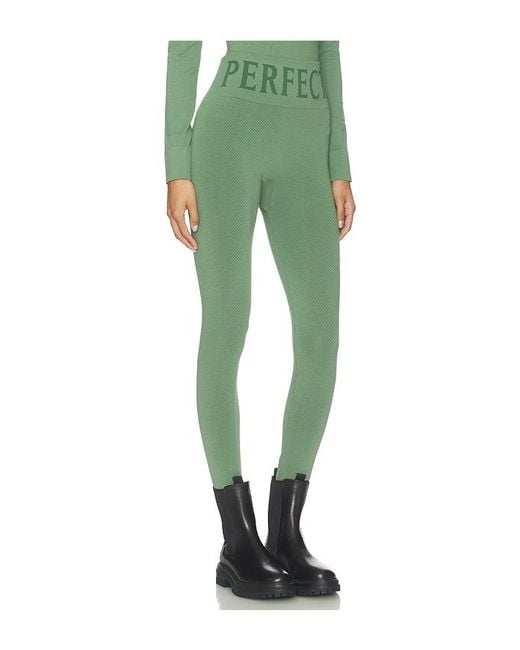 Perfect Moment Green Perfect Thermal Legging