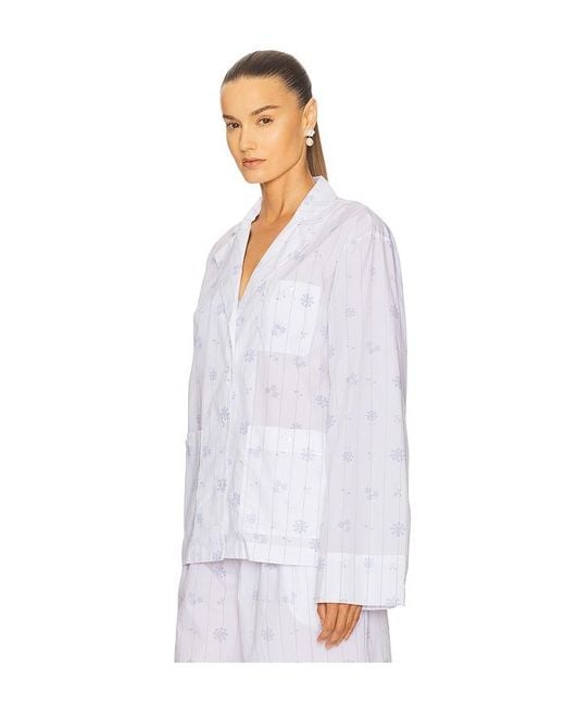 Helsa White Pajama Top