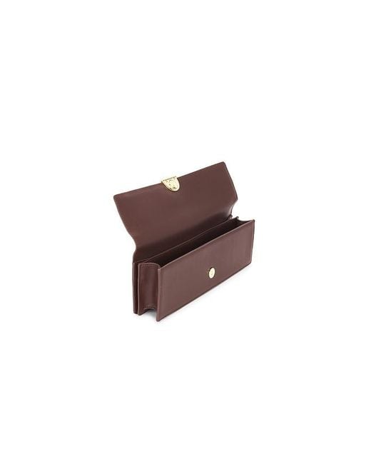 STUDIO AMELIA Brown Helix Mailbox Clutch