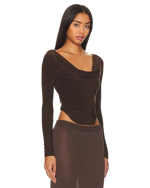 Lovers + Friends Black Xander Top