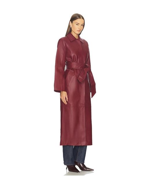 SRG Red Reggie Leather Coat
