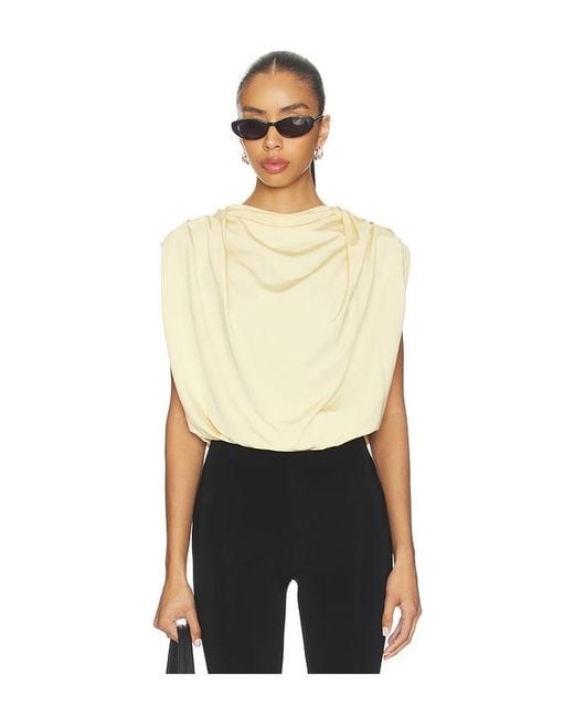 The Line By K Natural Bobi Draped Shell Top