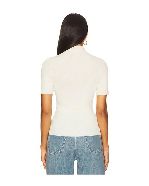 Theory Blue Leenda Solid Regal Top