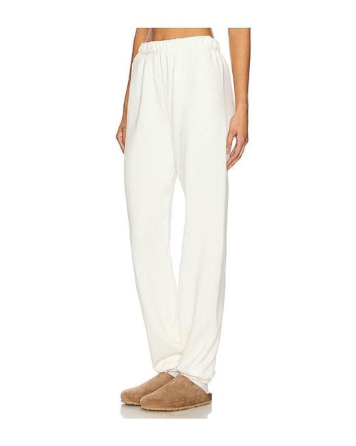 ÉTERNE White Classic Sweatpant