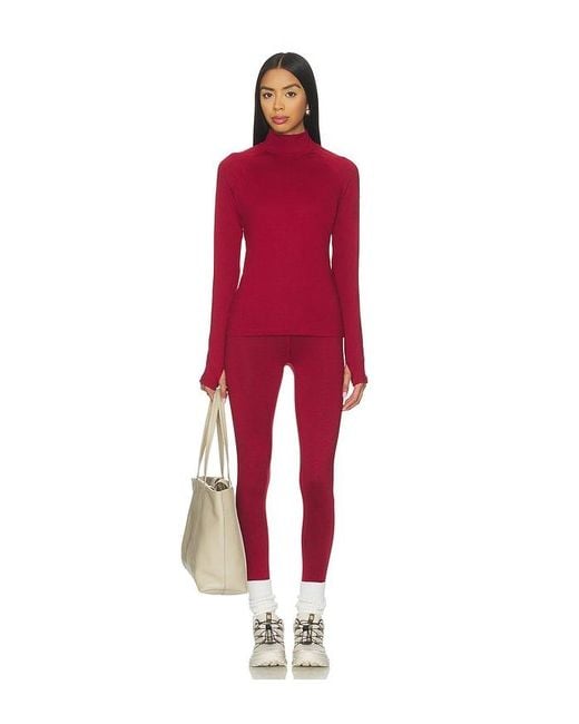 Varley Red Always Warm Base Layer Legging