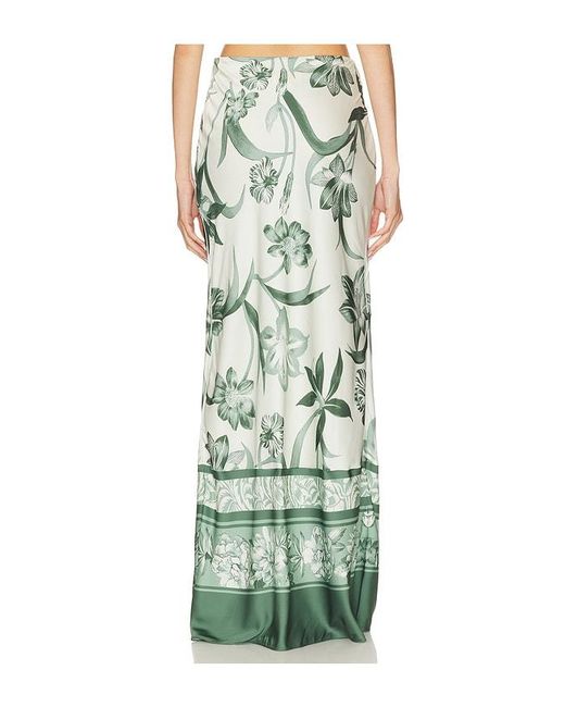 Rococo Sand Green Maxirock Skirt