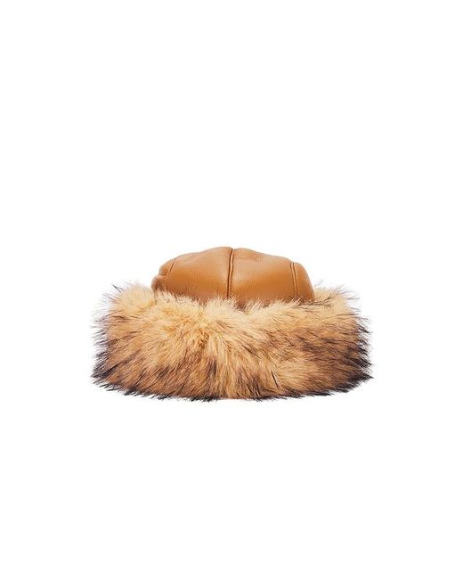 Jocelyn Multicolor Faux Shearling Roller Hat