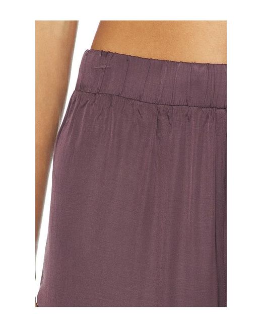 PERFECTWHITETEE Purple Camile Wide Leg Pant