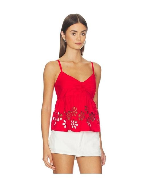 Rails Red Meru Top