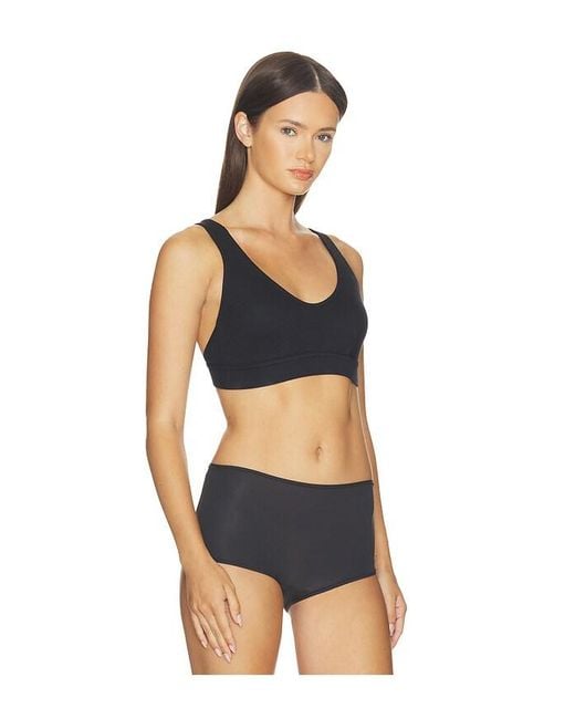 Commando Black Better Than Basic Rib Bralette
