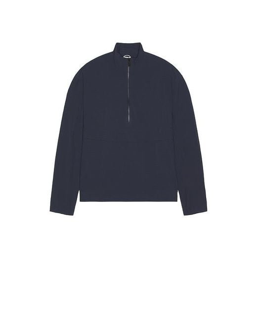 On Shoes Blue Courtside 1/2 Zip Eaze Sweatshirt for men