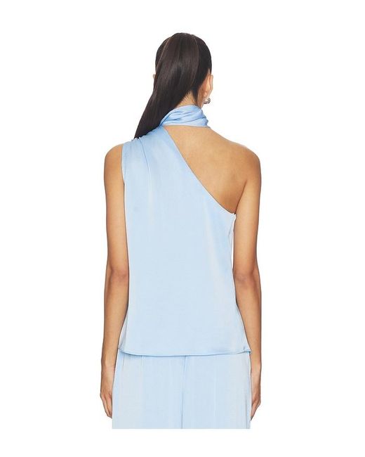 Generation Love Blue Caliope Hammered Scarf Blouse