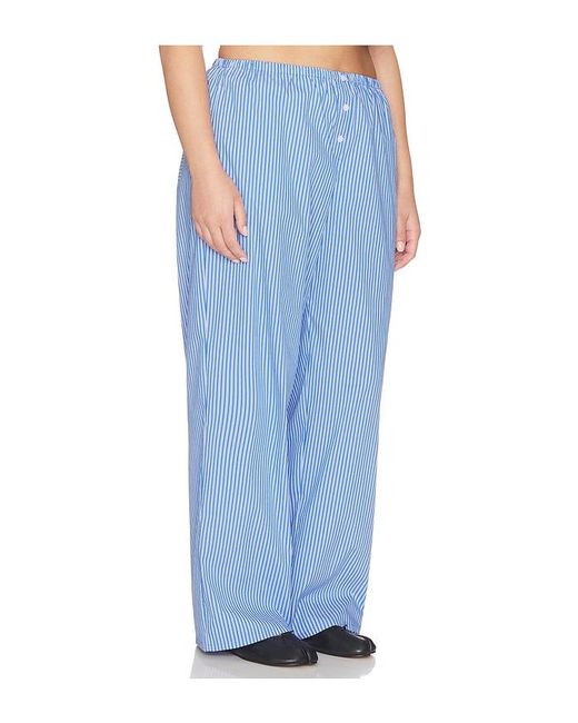 GOOD AMERICAN Blue Poplin Pull On Pants