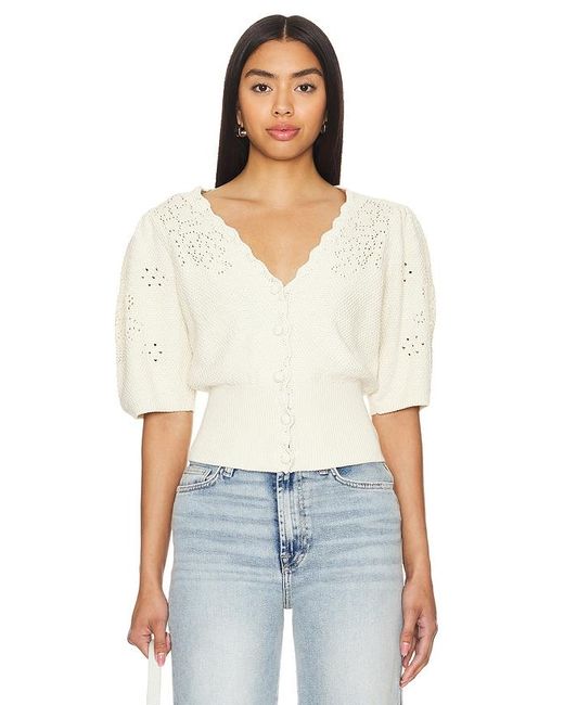 7 For All Mankind White CARDIGAN WESTERN