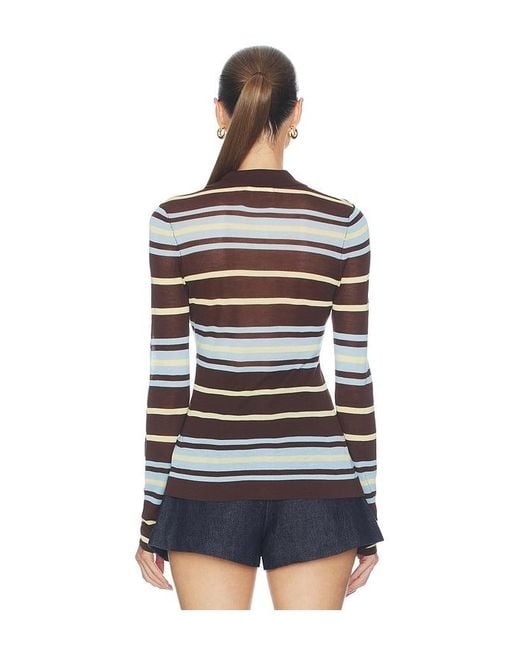 ALIGNE Blue Sue-Ellen Sheet Knitted Shirt