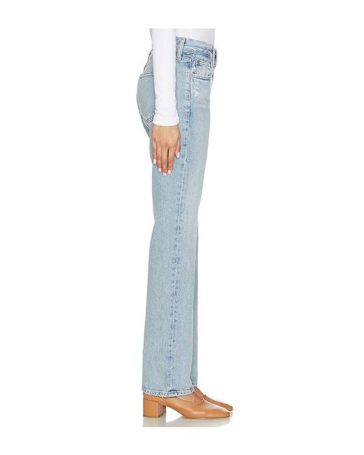 Agolde Blue Low Rise Slim Jeans