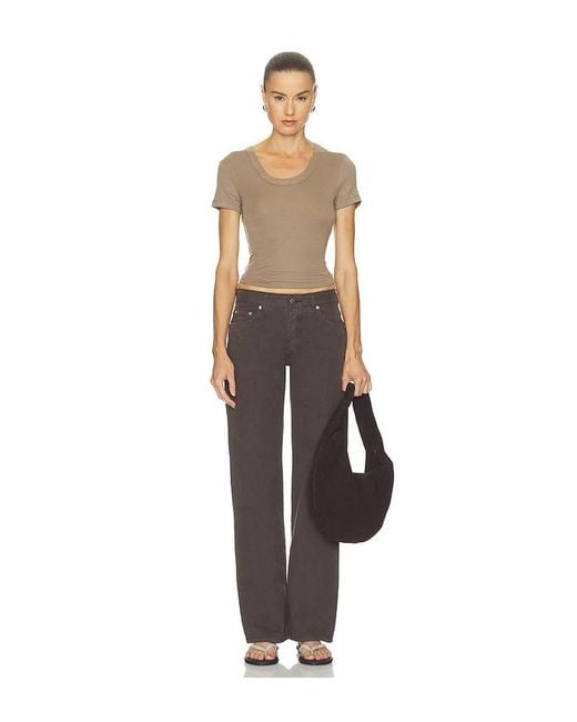 Citizens of Humanity Brown Maude U Neck Tee