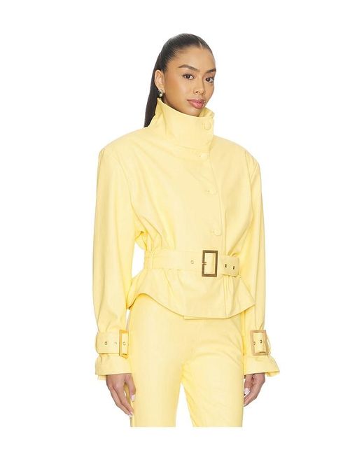 AFRM Yellow Scarlette Jacket
