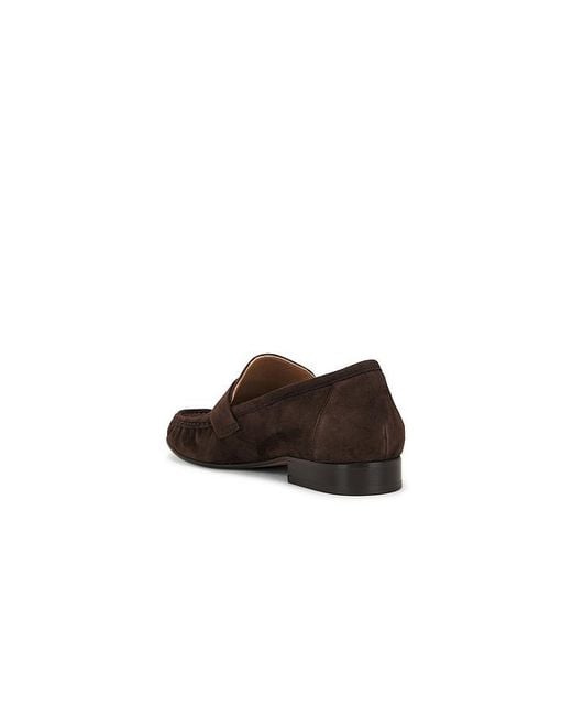 Mansur Gavriel Brown Ruched Loafer