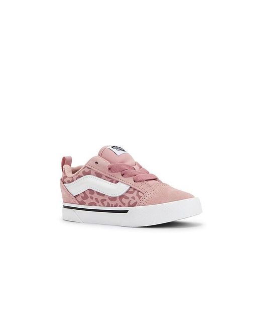 Vans Pink Toddler Knu Skool Elastic Lace