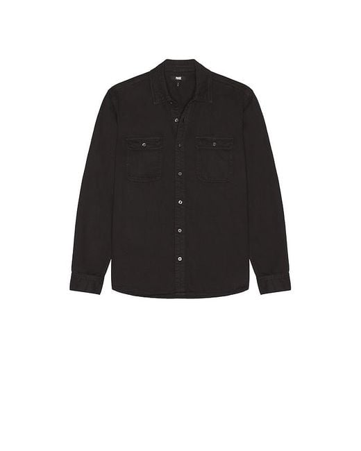 メンズ PAIGE Martin Shirt Black