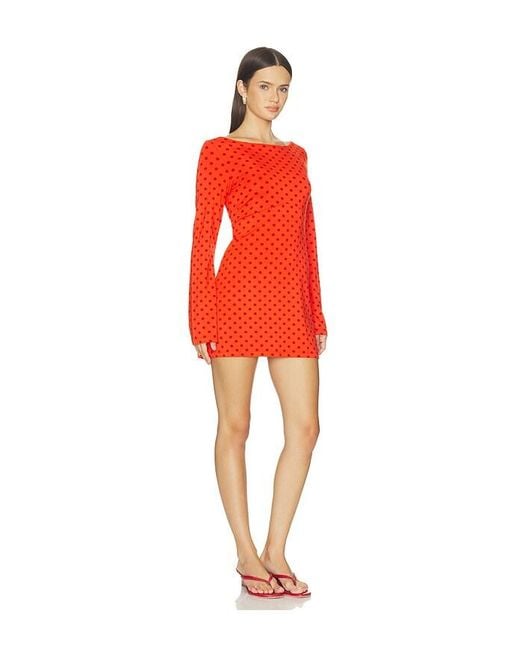 RAT BOI Red Boatneck Dress