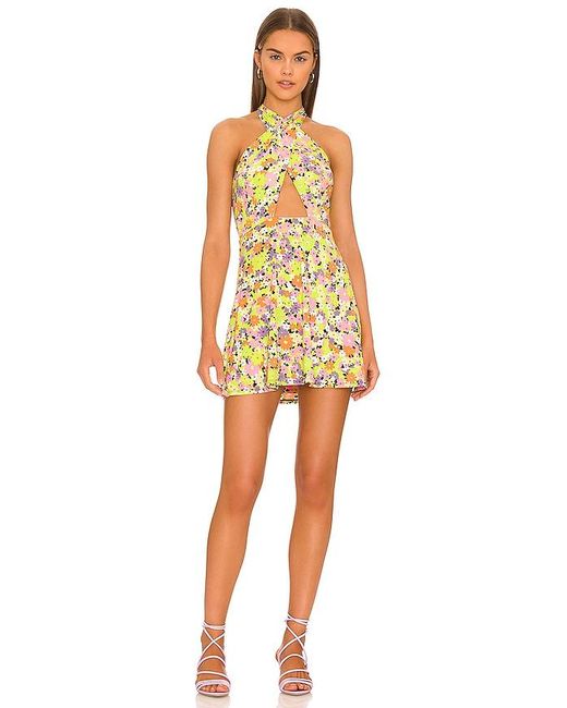 AFRM Yellow Izzy Mini Dress