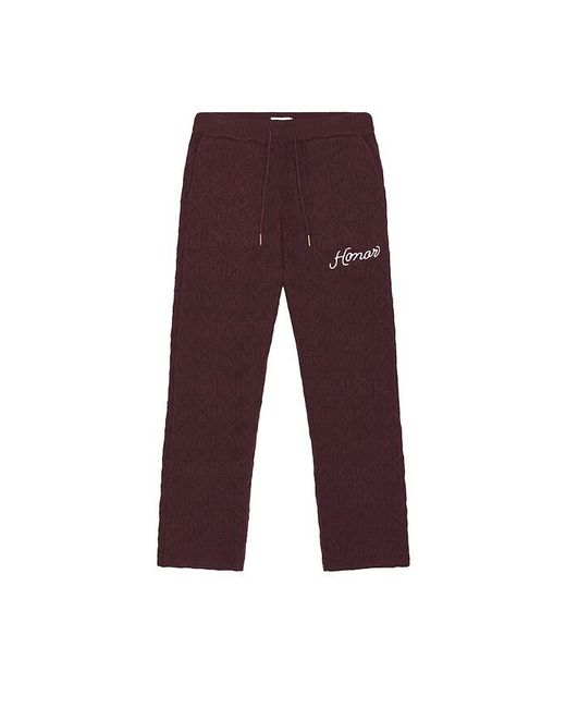 Honor The Gift Red Cable Knit Pant for men