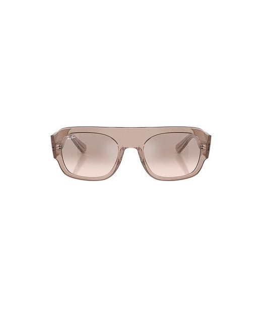 Ray-Ban Purple Translucent Shield Sunglasses