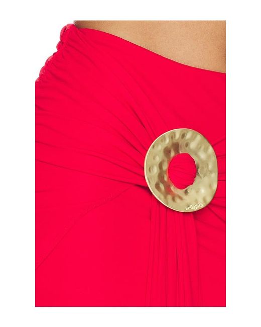 Cult Gaia Red Freesia Skirt