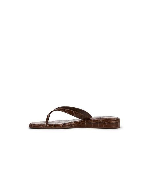 Loeffler Randall Brown Lina Elevated Flip Flop