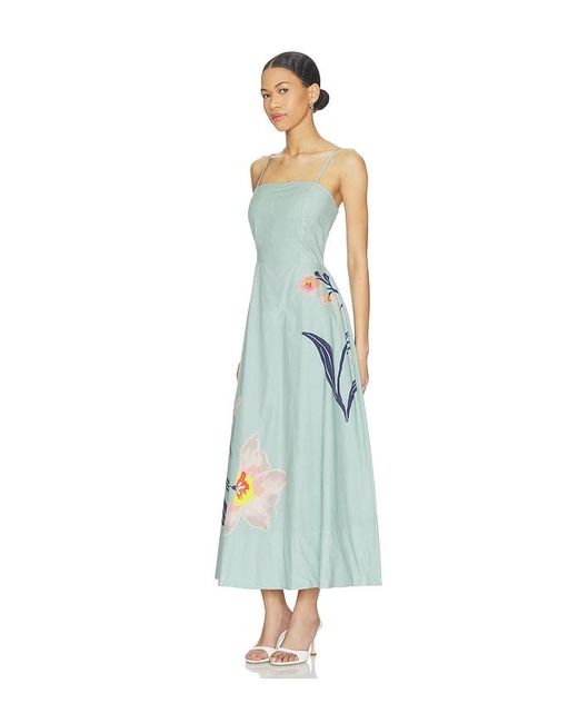 Cleobella Blue Riley Ankle Dress