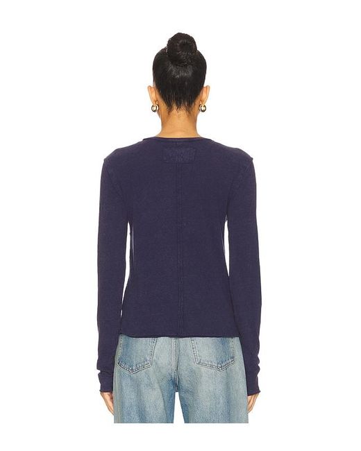 Free People Blue X We The Free Nova Tee Long Sleeve