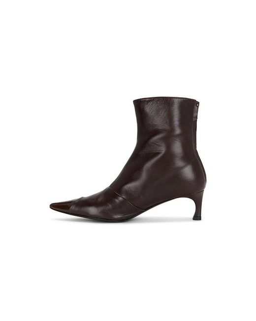 ROTATE BIRGER CHRISTENSEN Brown Stretch Leather Boot