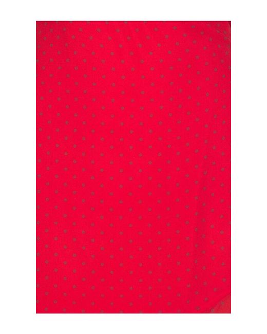SNDY'S Red Reyen Frill Mini Dress