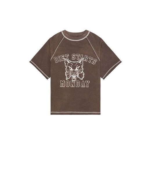 メンズ DIET STARTS MONDAY Wildcat Raglan Tシャツ Multicolor
