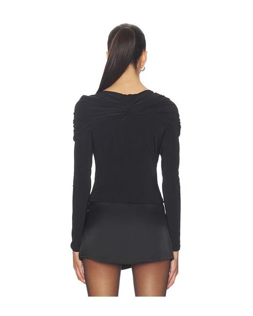 Lovers + Friends Black Eugene Top