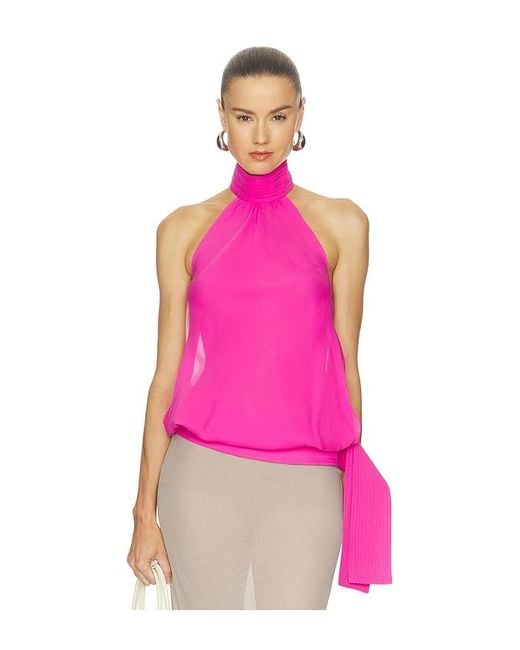 CULTNAKED Pink Bubble Top