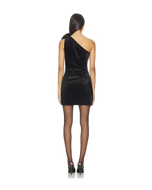 Yumi Kim Black Bardot Velvet Dress